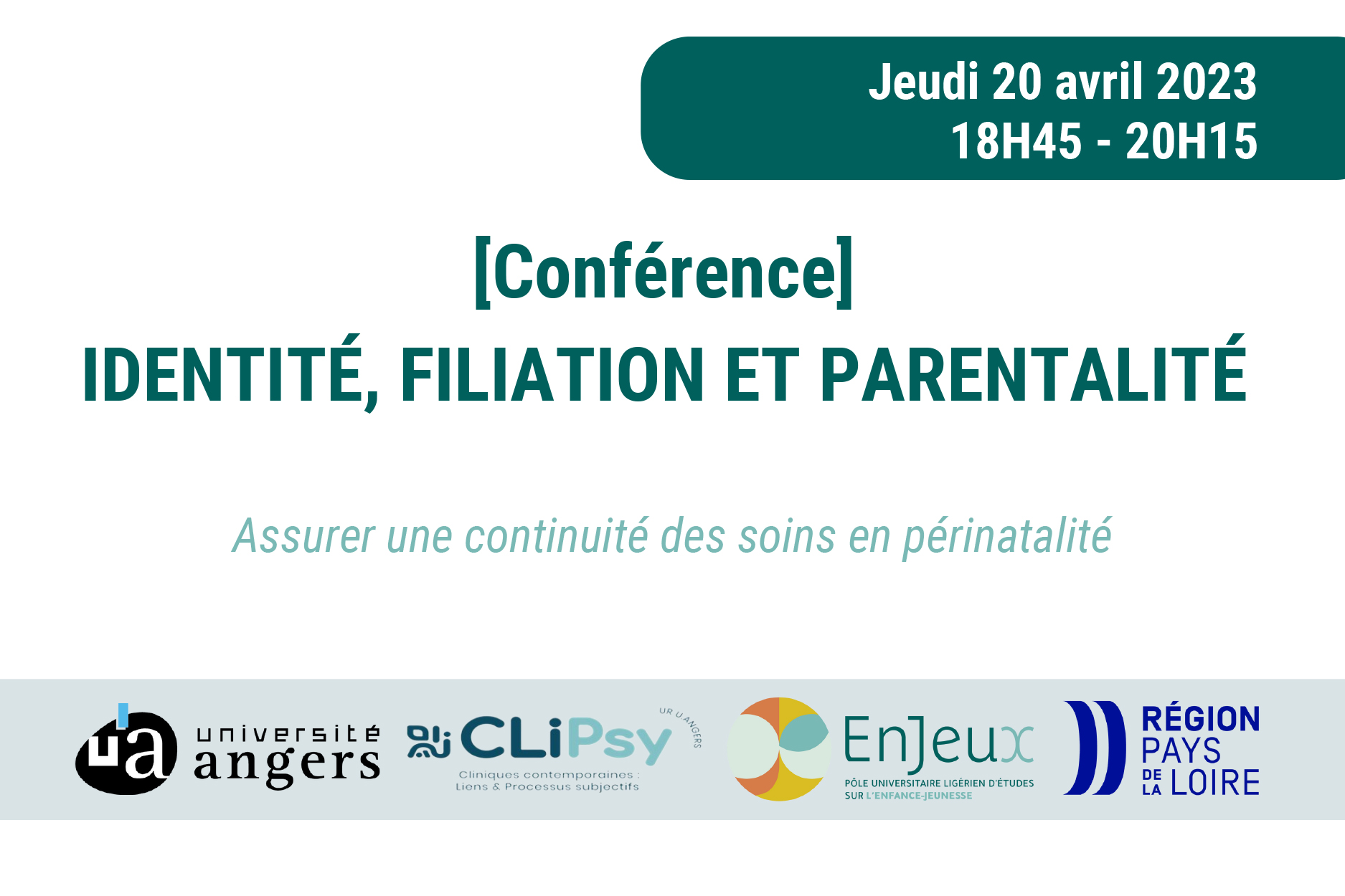 [Conférence 4]  IDENTITÉ, FILIATION ET PARENTALITÉ