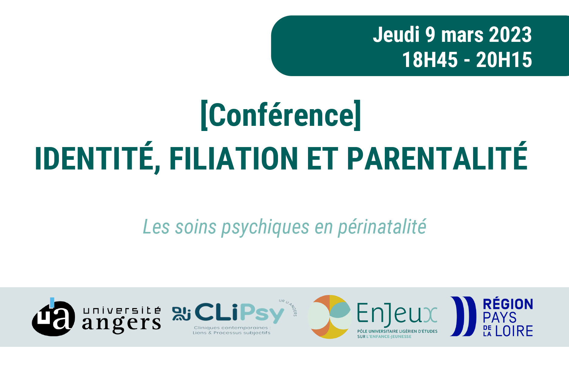 [Conférence 3]  IDENTITÉ, FILIATION ET PARENTALITÉ