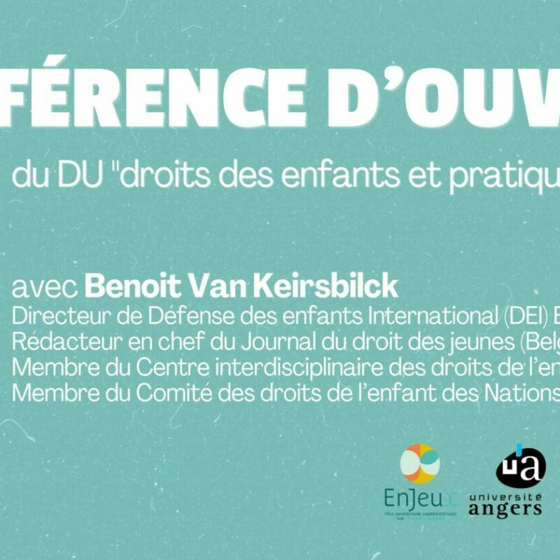 Conférence de Benoit Van Keirsbilck (DU Droits des enfants et pratiques professionnelles)