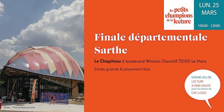 Finale départementale Sarthe - Les Petits champions de la lecture