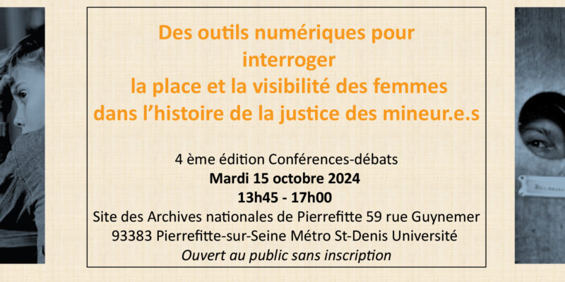 Conférence sur la place des femmes dans l’histoire de la justice des mineur·es