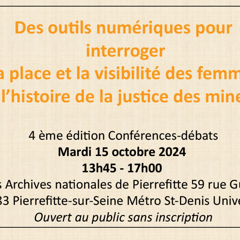 Conférence sur la place des femmes dans l’histoire de la justice des mineur·es